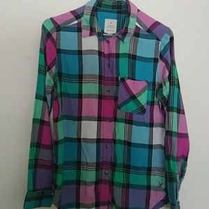 ⭐Traded Off Posh⭐American Eagle Button Up